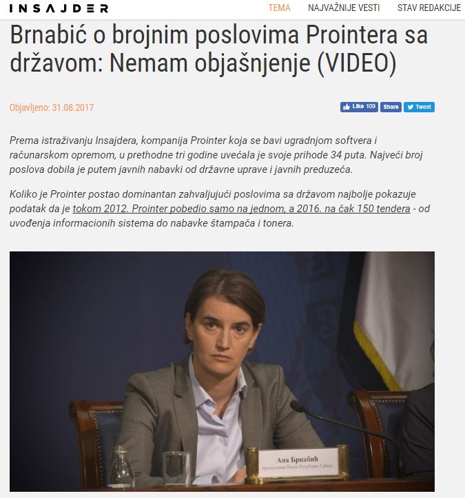 brnabić insajder prointer