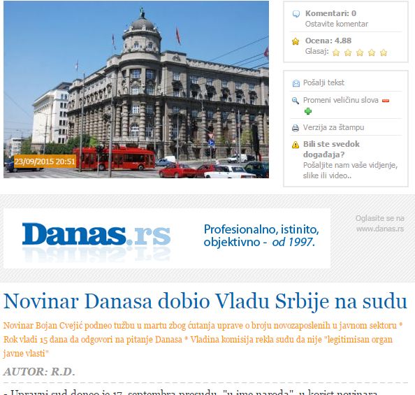 danas cvejic tuzba