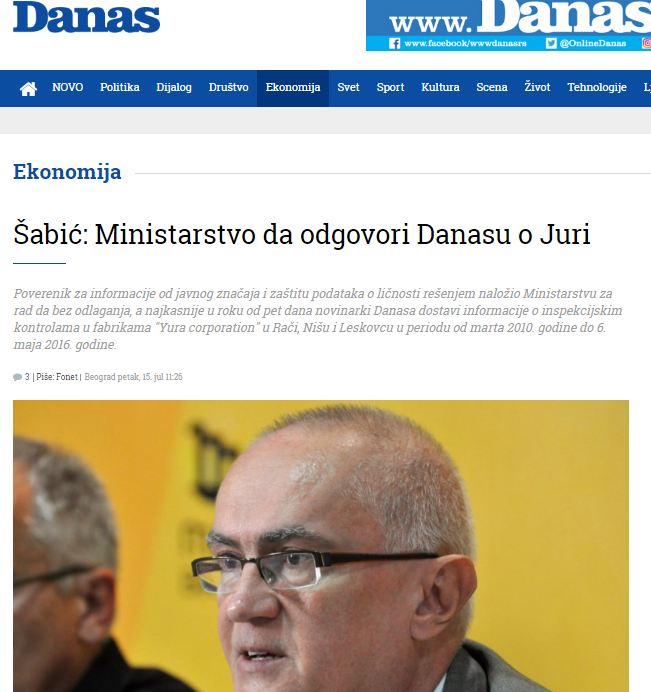 jura danas sabic