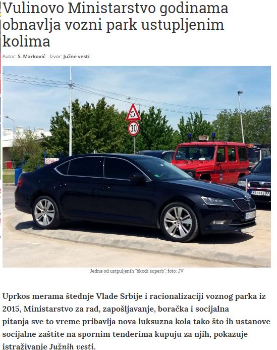 juzne vesti automobili