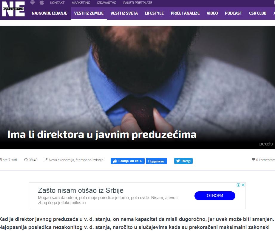 nova ekonomija direktori jp