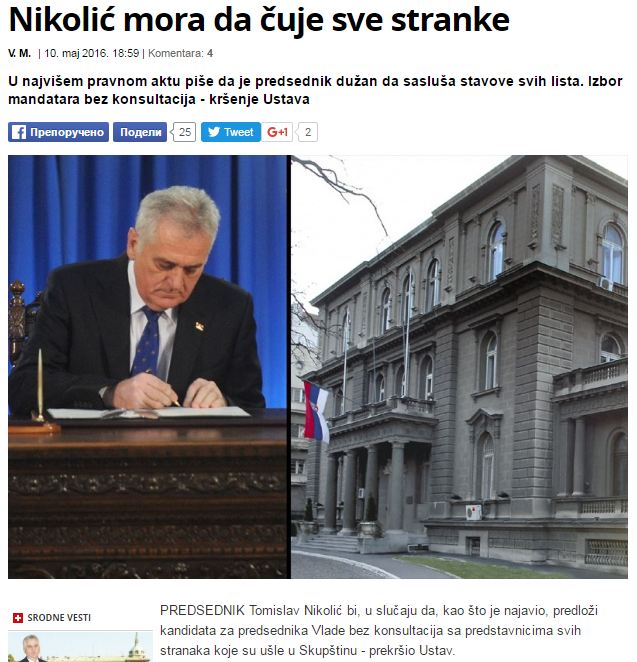 novosti nikolic ustav